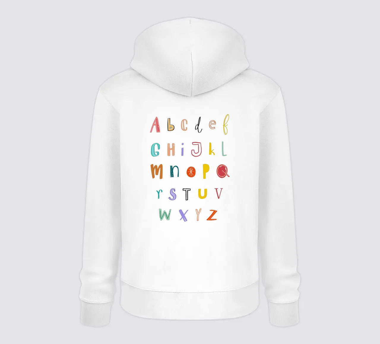 Alphabet felpa con cappuccio da Kartenliebe
