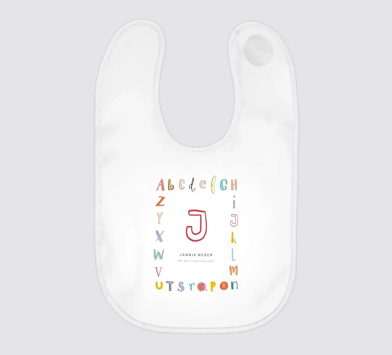 Alphabet bavaglino da Kartenliebe