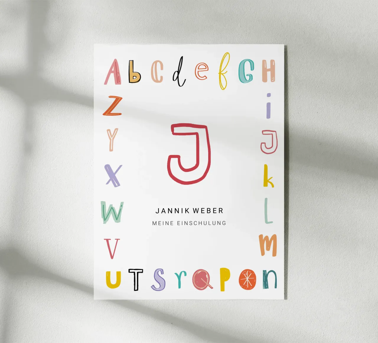 Alphabet plexiglass da Kartenliebe