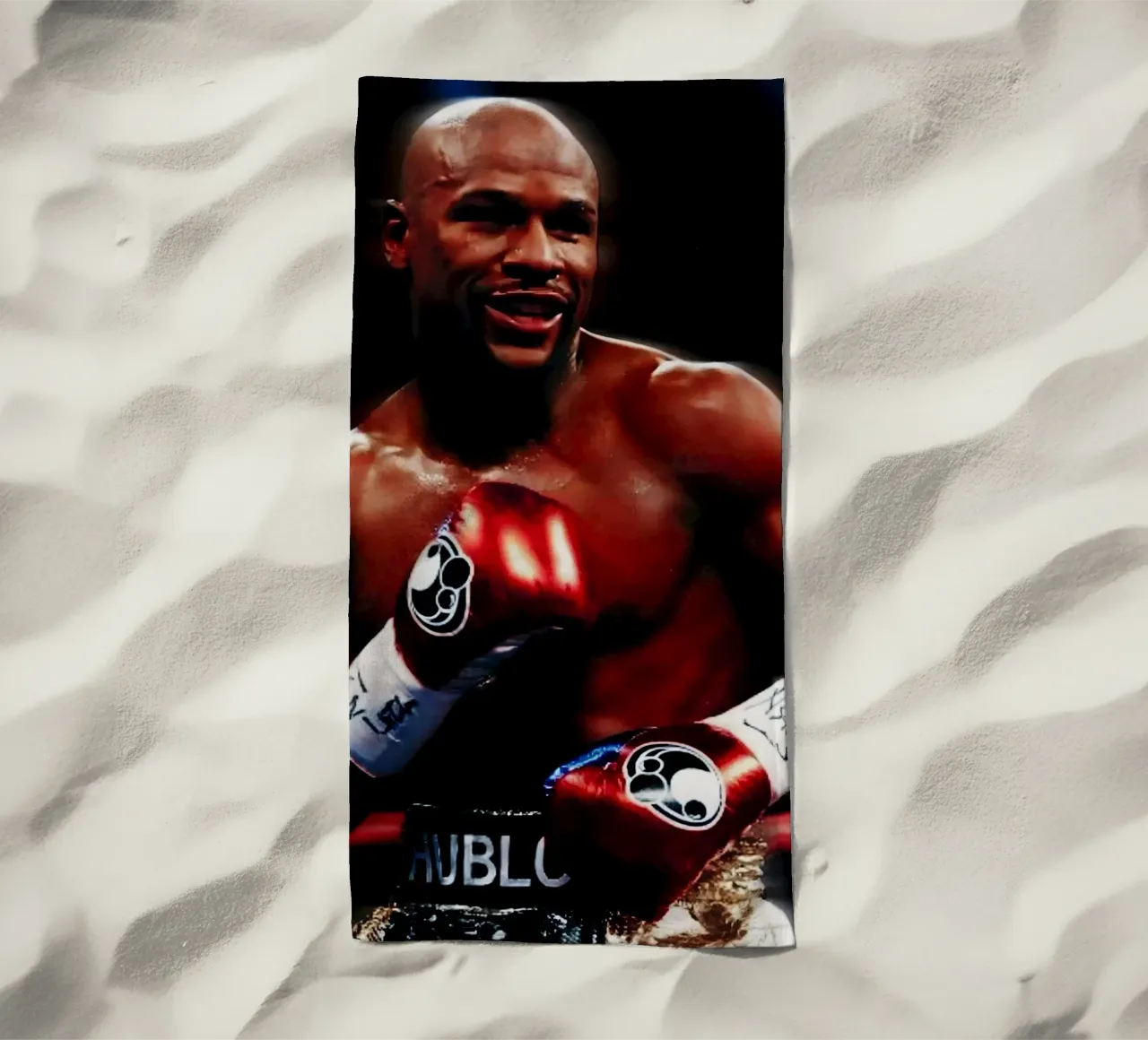 Floyd Mayweather telo mare da Low poly art