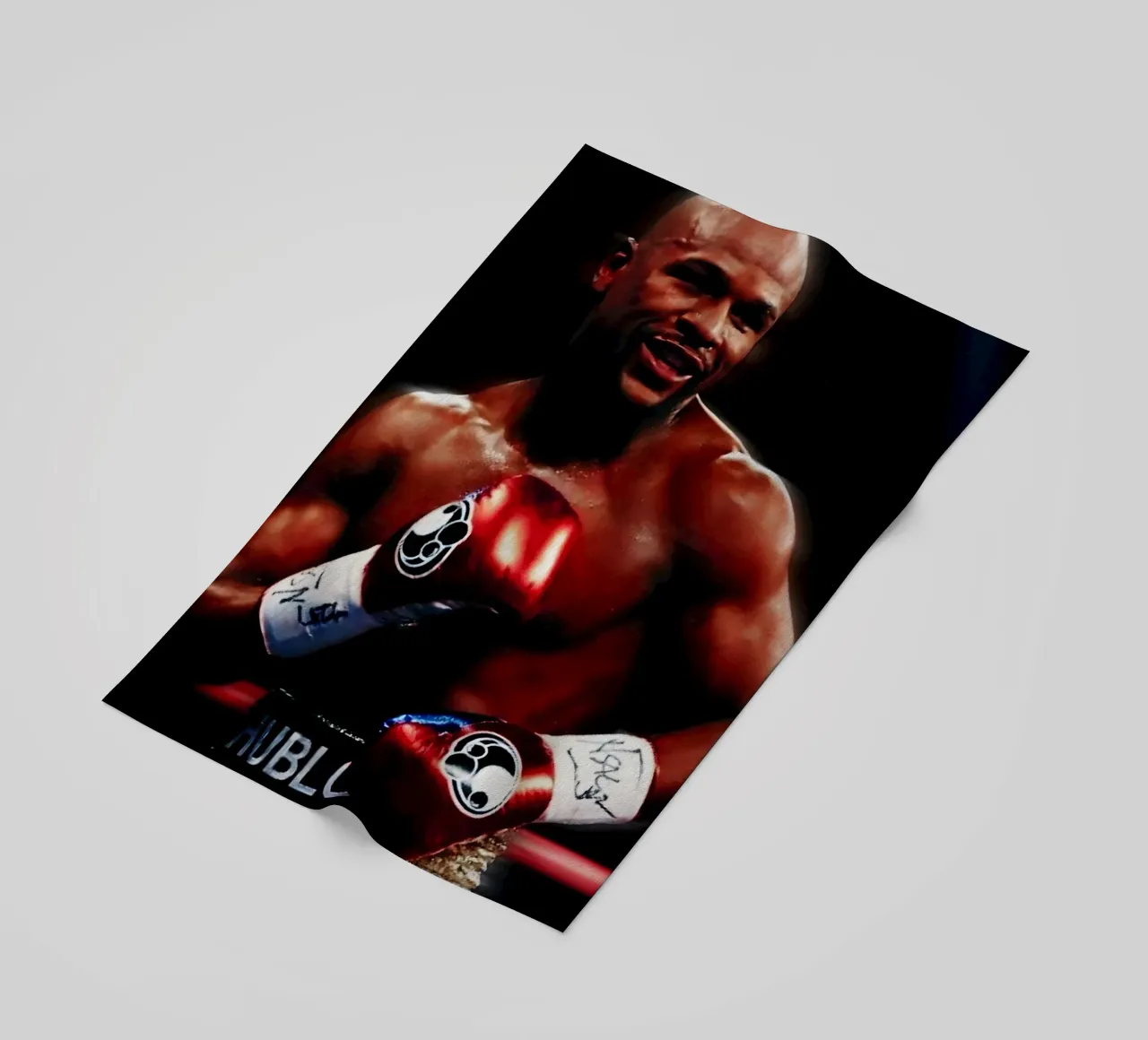Floyd Mayweather telo mare da Low poly art