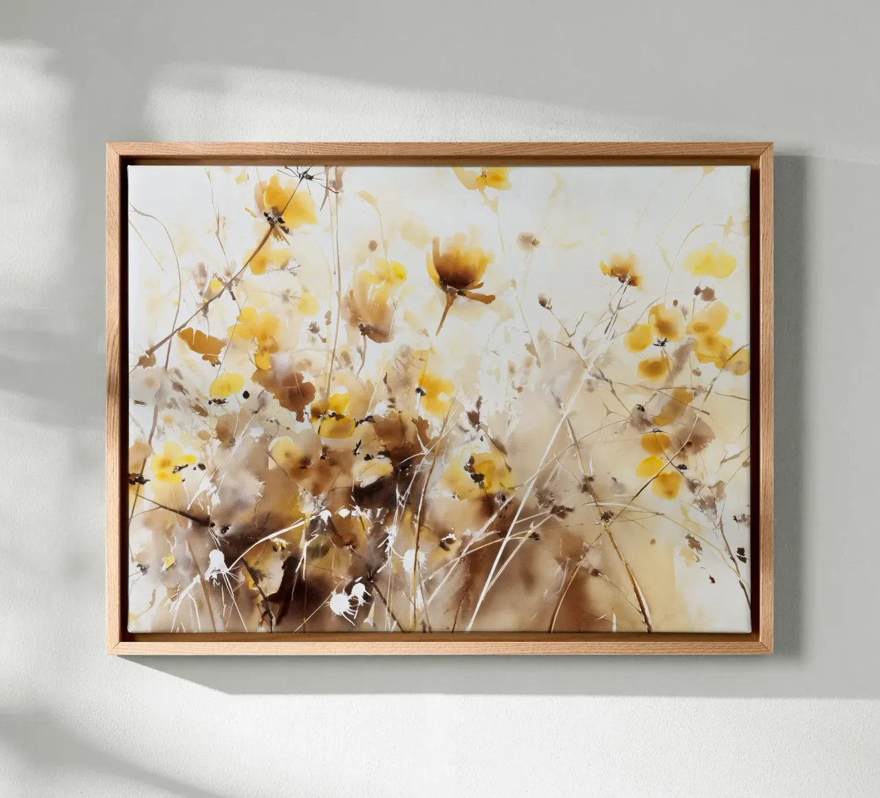 Golden Reverie canvas met Baklijst van Sophia Calder Studio