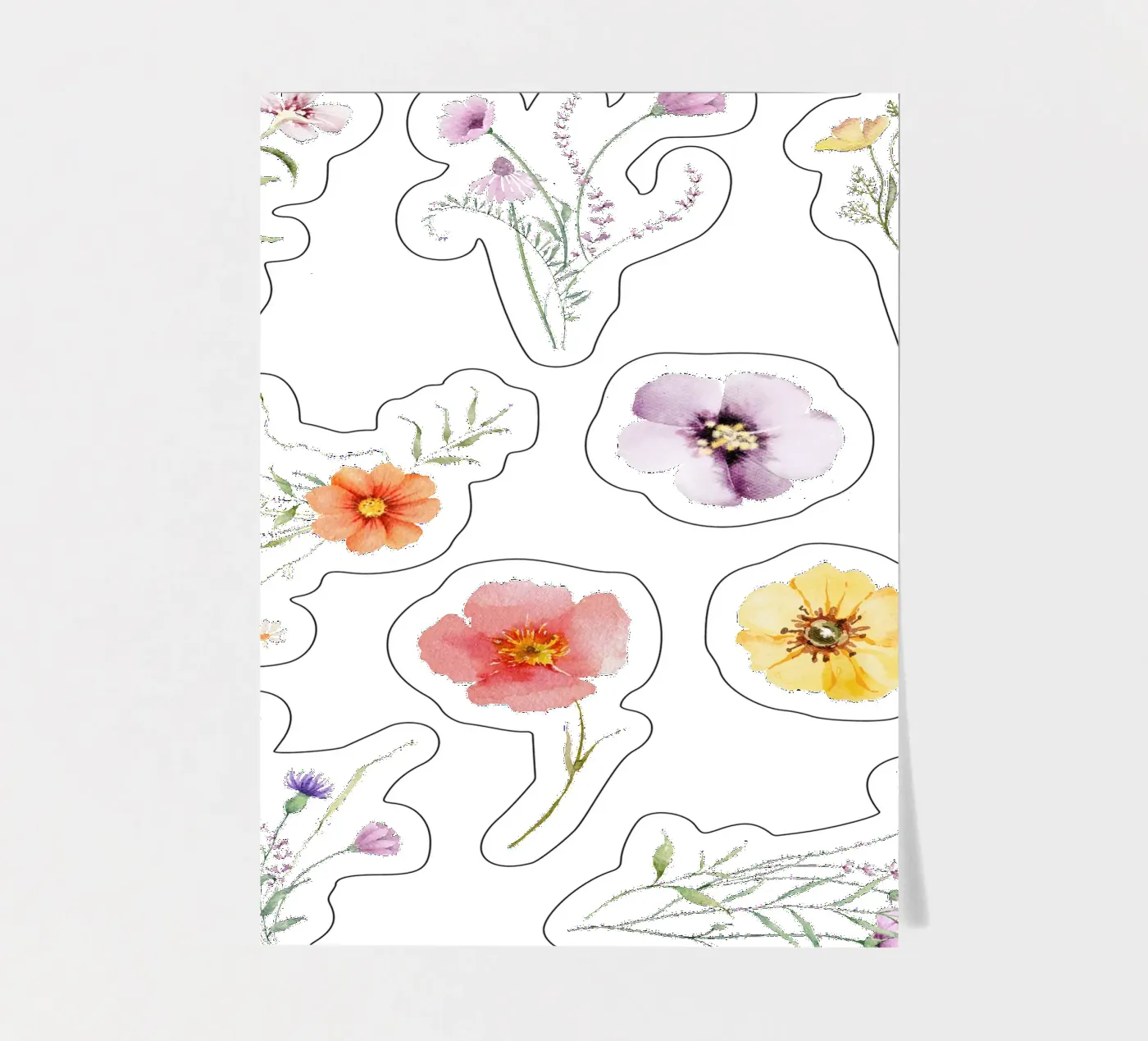 Midsommar Stickerbogen von Kartenliebe