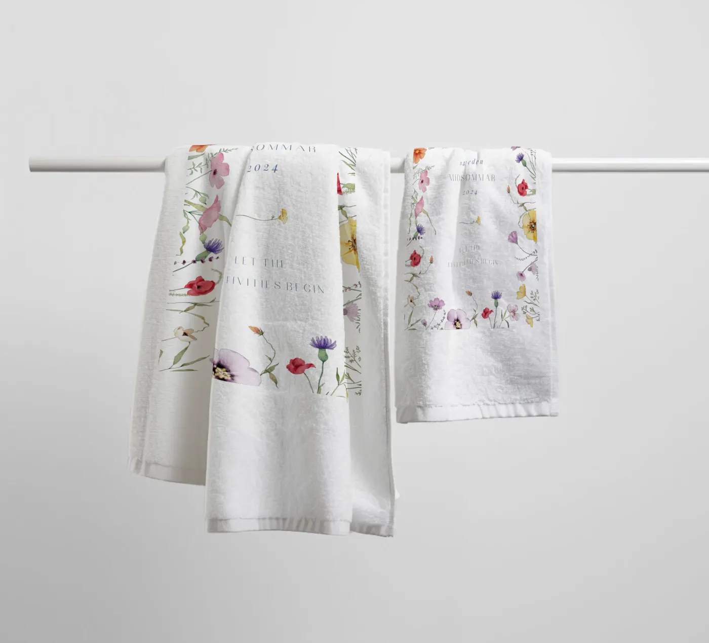 Midsommar badhanddoek van Kartenliebe