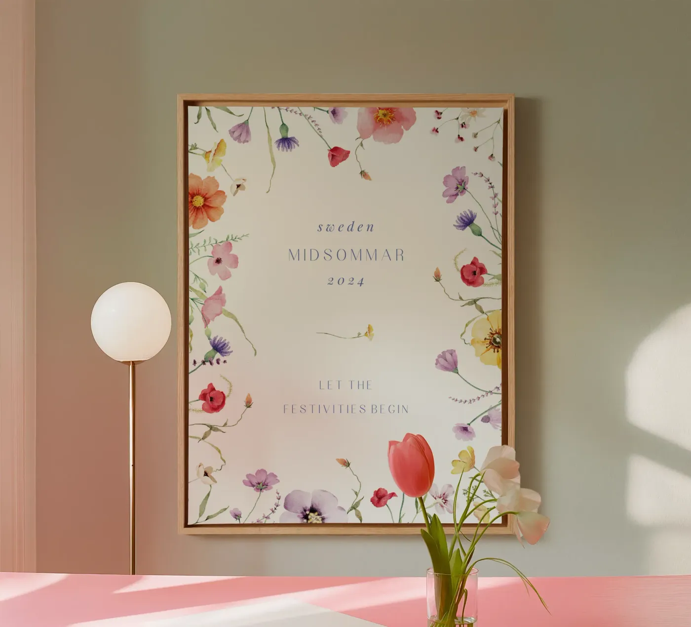 Midsommar canvas by Kartenliebe