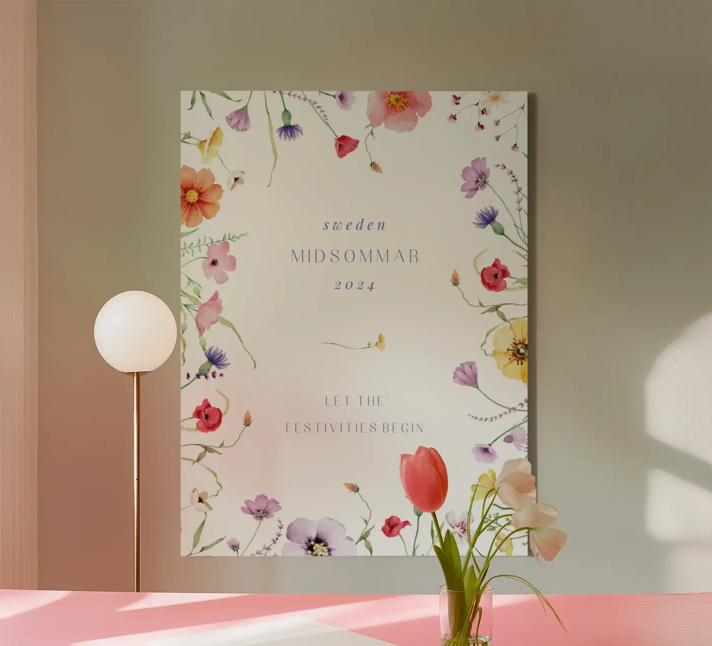 Midsommar canvas by Kartenliebe