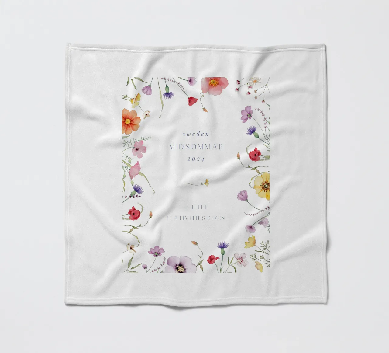 Midsommar Fleecedecke von Kartenliebe