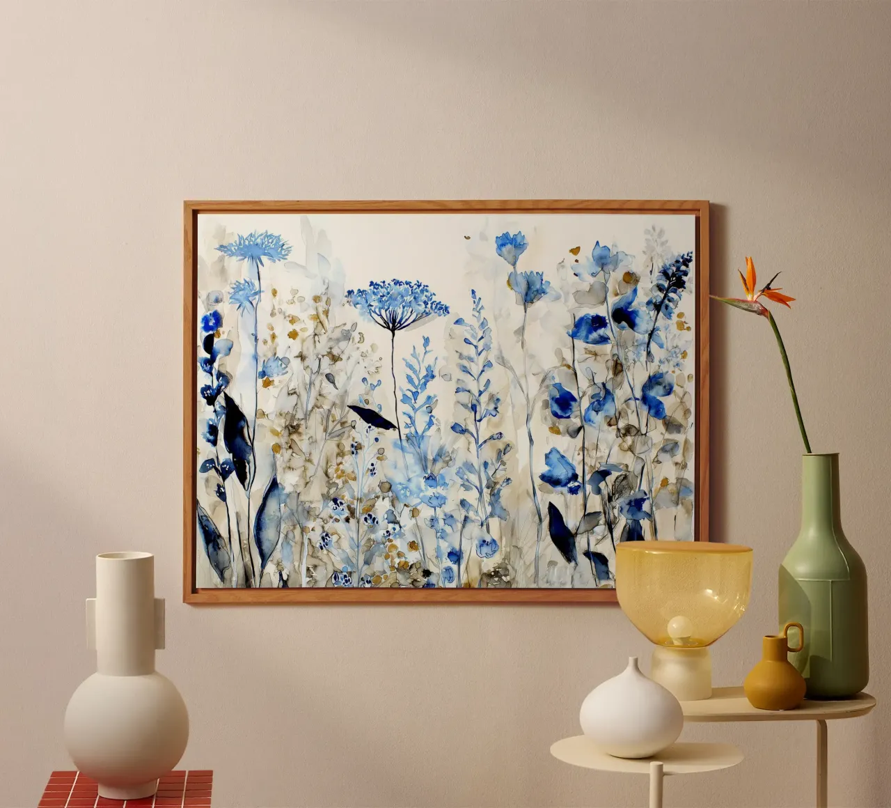 Prato indaco alluminio dibond da Sophia Calder Studio