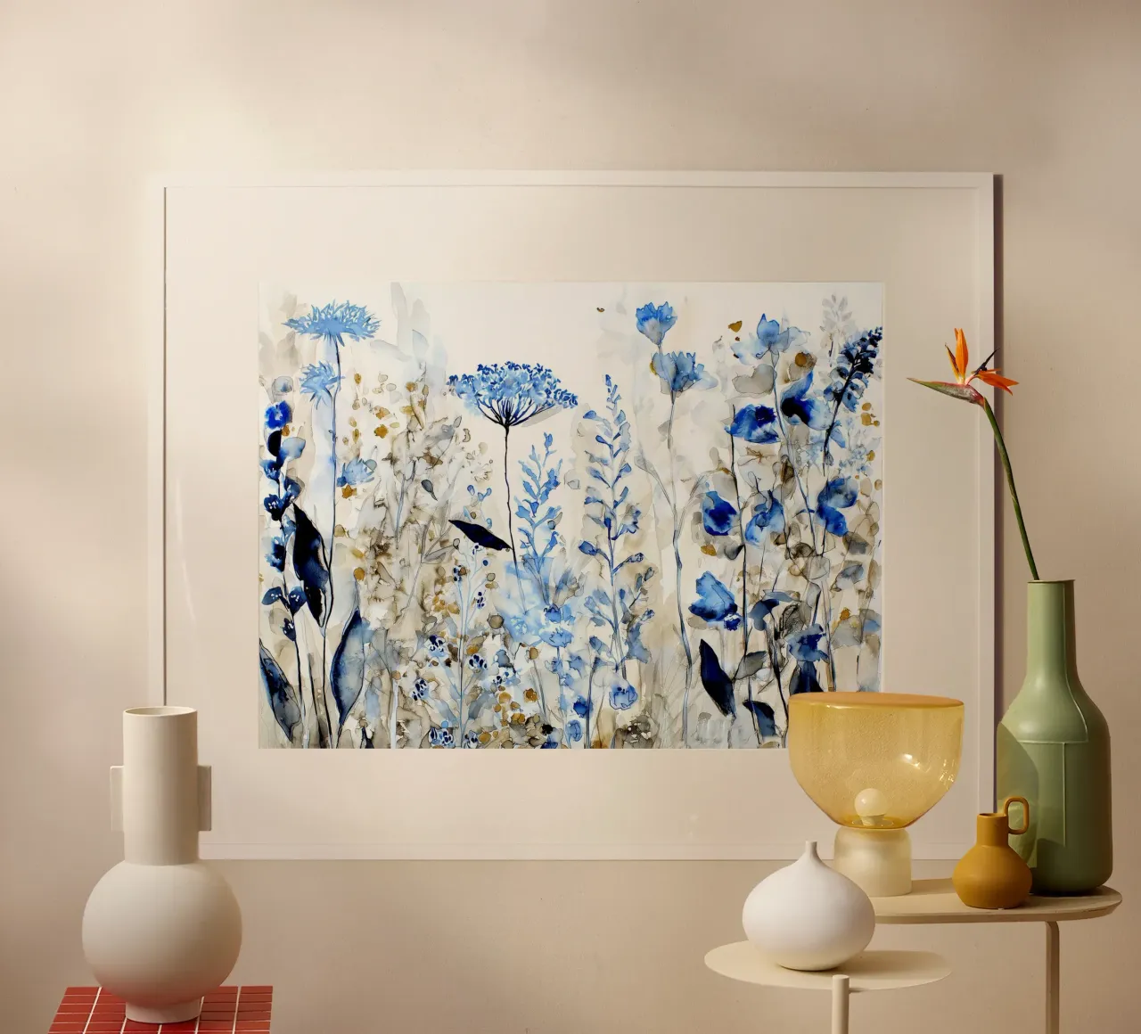 Prato indaco poster da Sophia Calder Studio