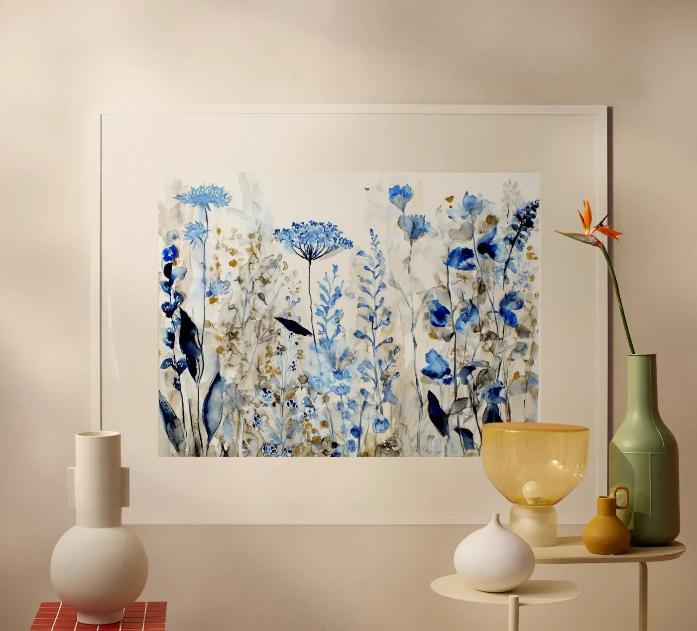 Prato indaco poster da Sophia Calder Studio