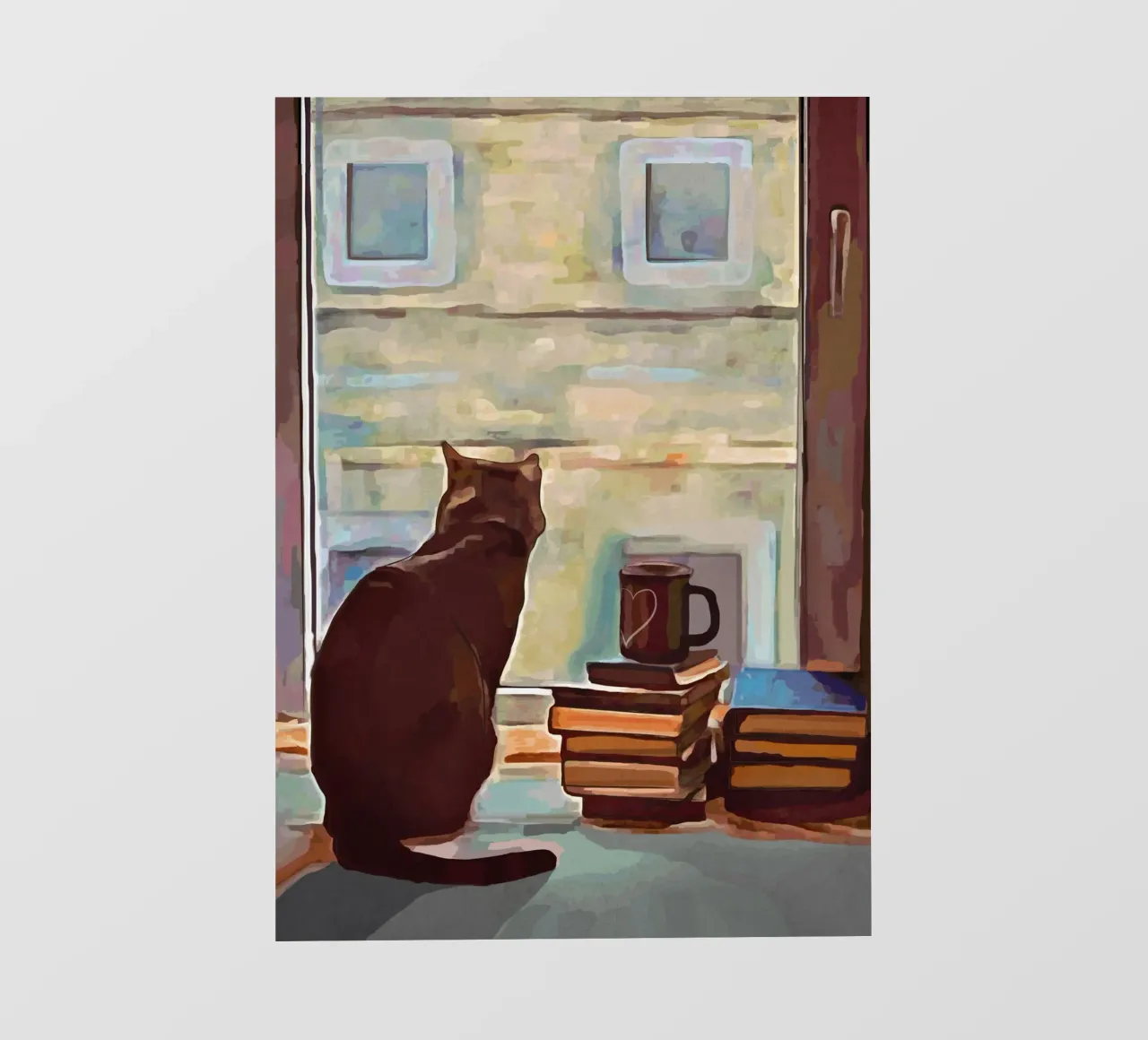 Cat In The Window pellicola backlit da Nadjaa