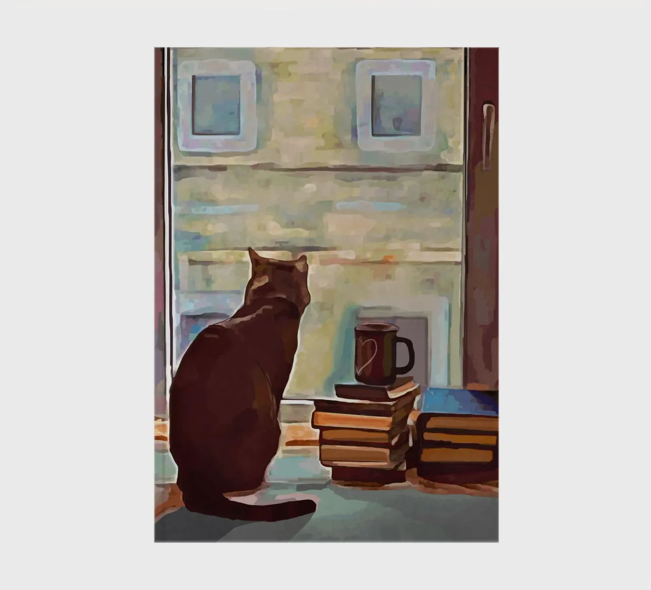 Cat In The Window notebook by Nadjaa