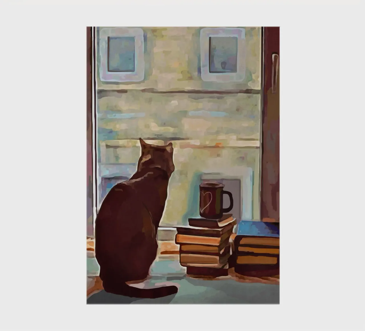 Cat In The Window notebook by Nadjaa