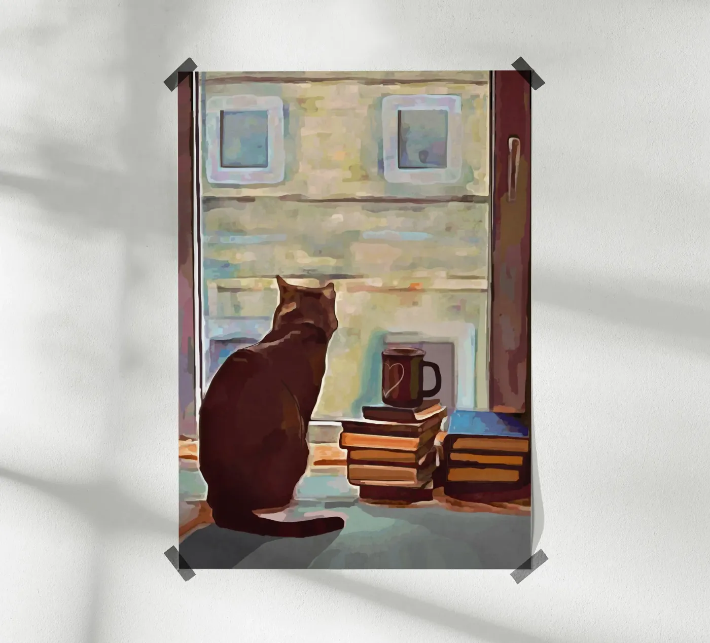 Cat In The Window poster da Nadjaa