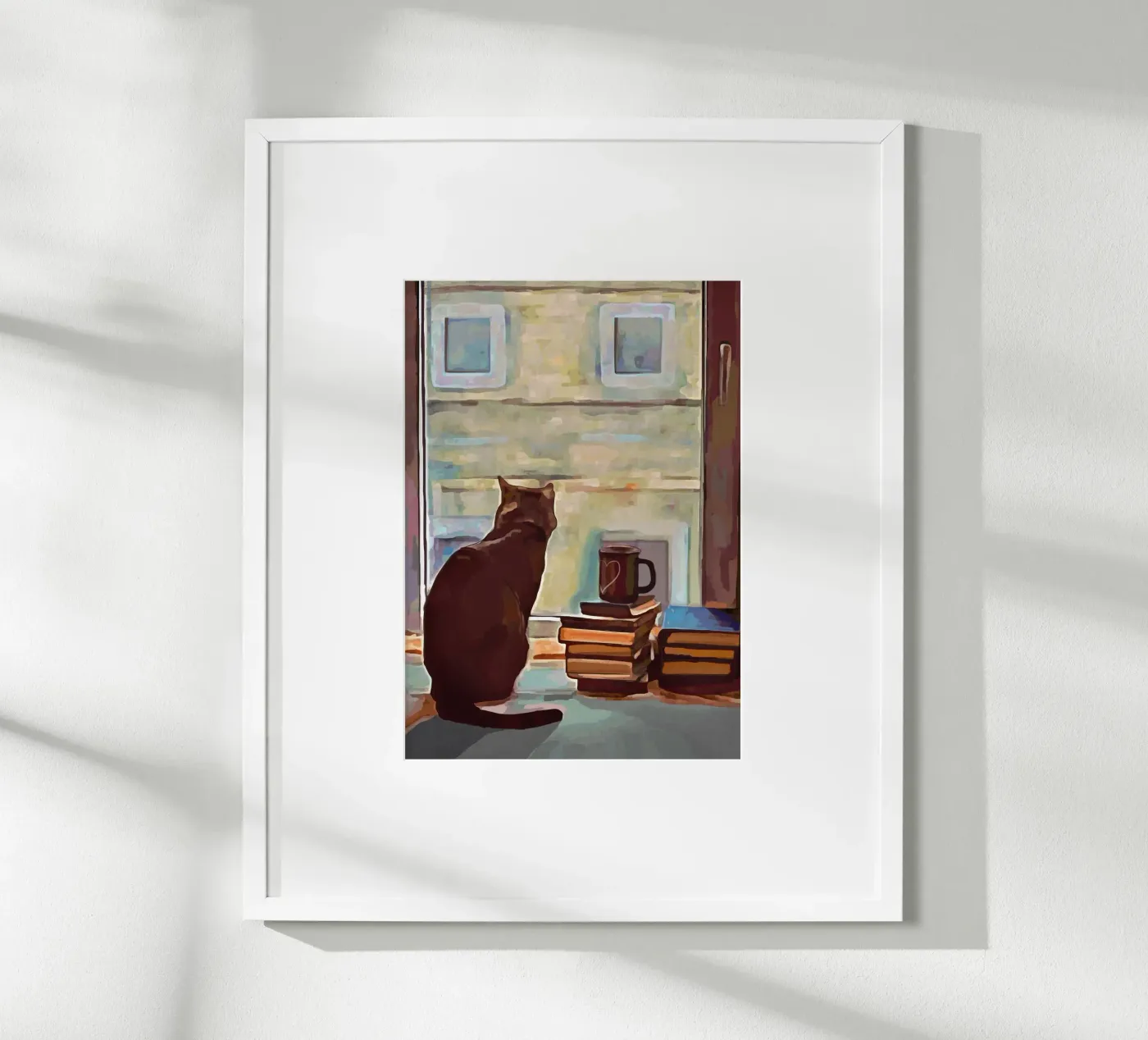 Cat In The Window poster da Nadjaa