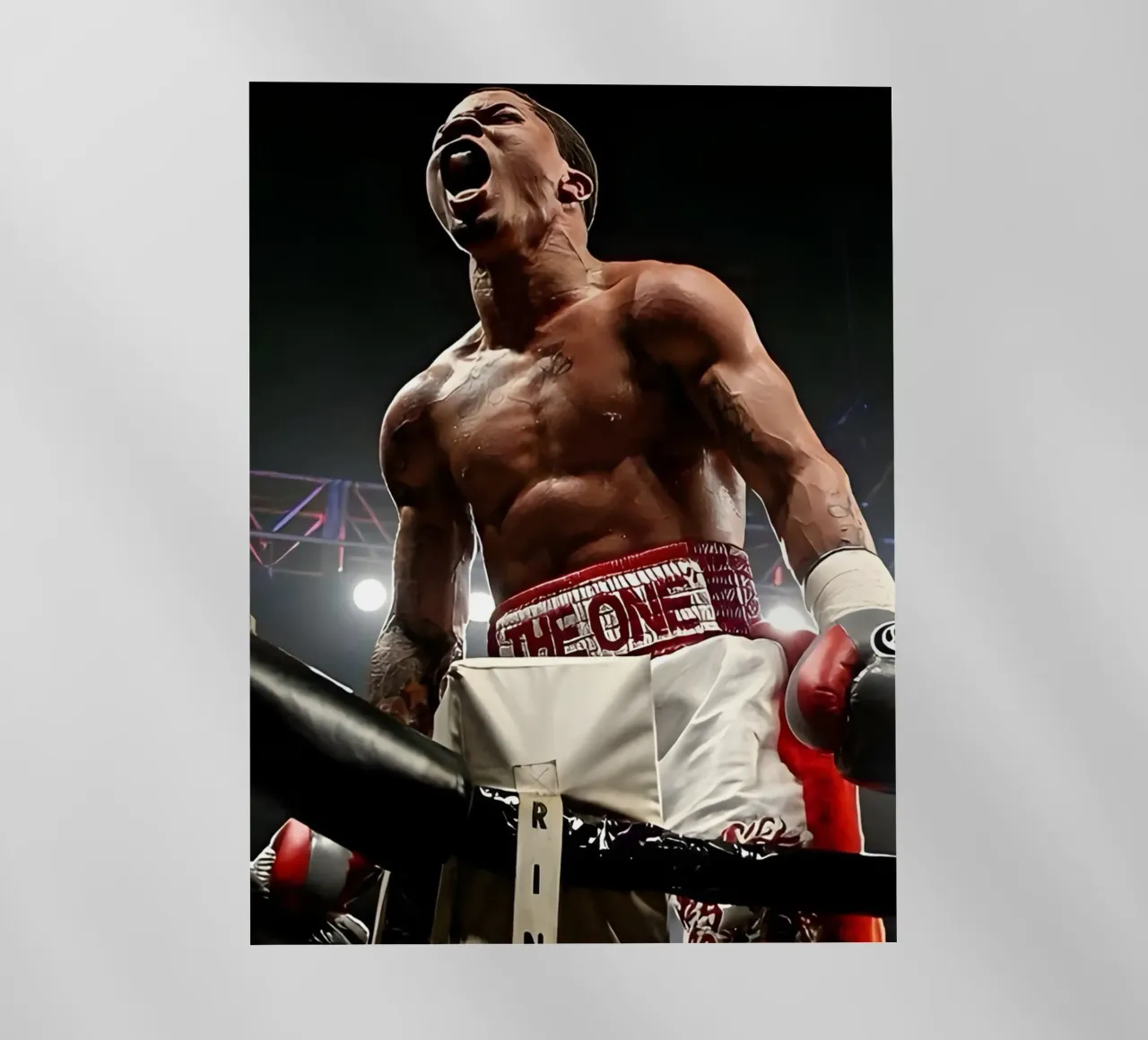 Gervonta Davis pellicola backlit da Low poly art