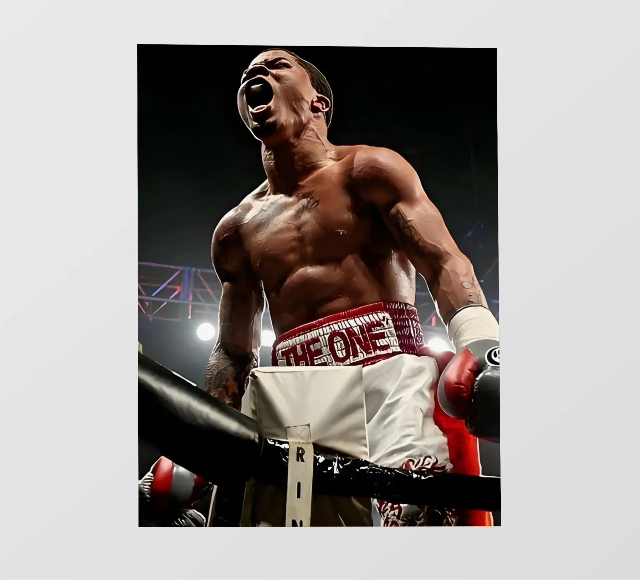 Gervonta Davis pellicola backlit da Low poly art