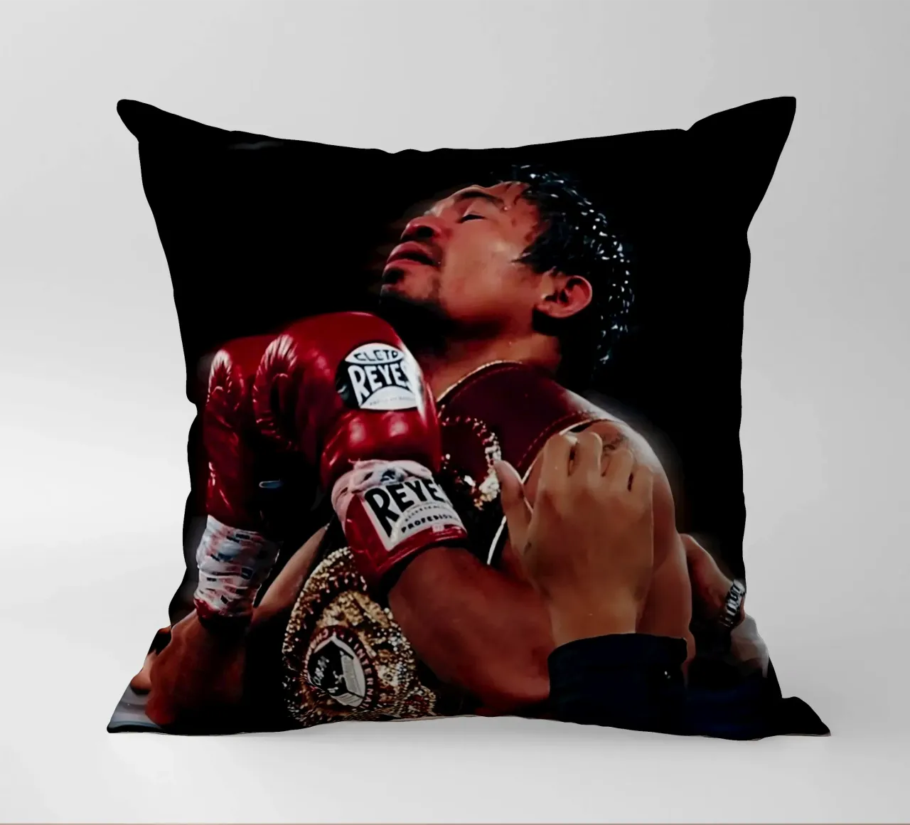 Manny Pacquiao cuscino da Low poly art