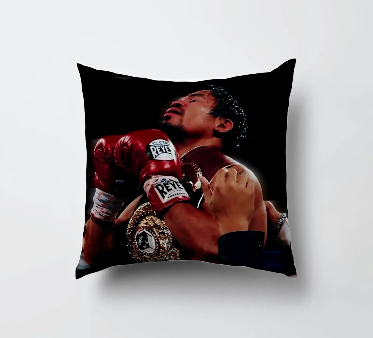 Manny Pacquiao cuscino da Low poly art