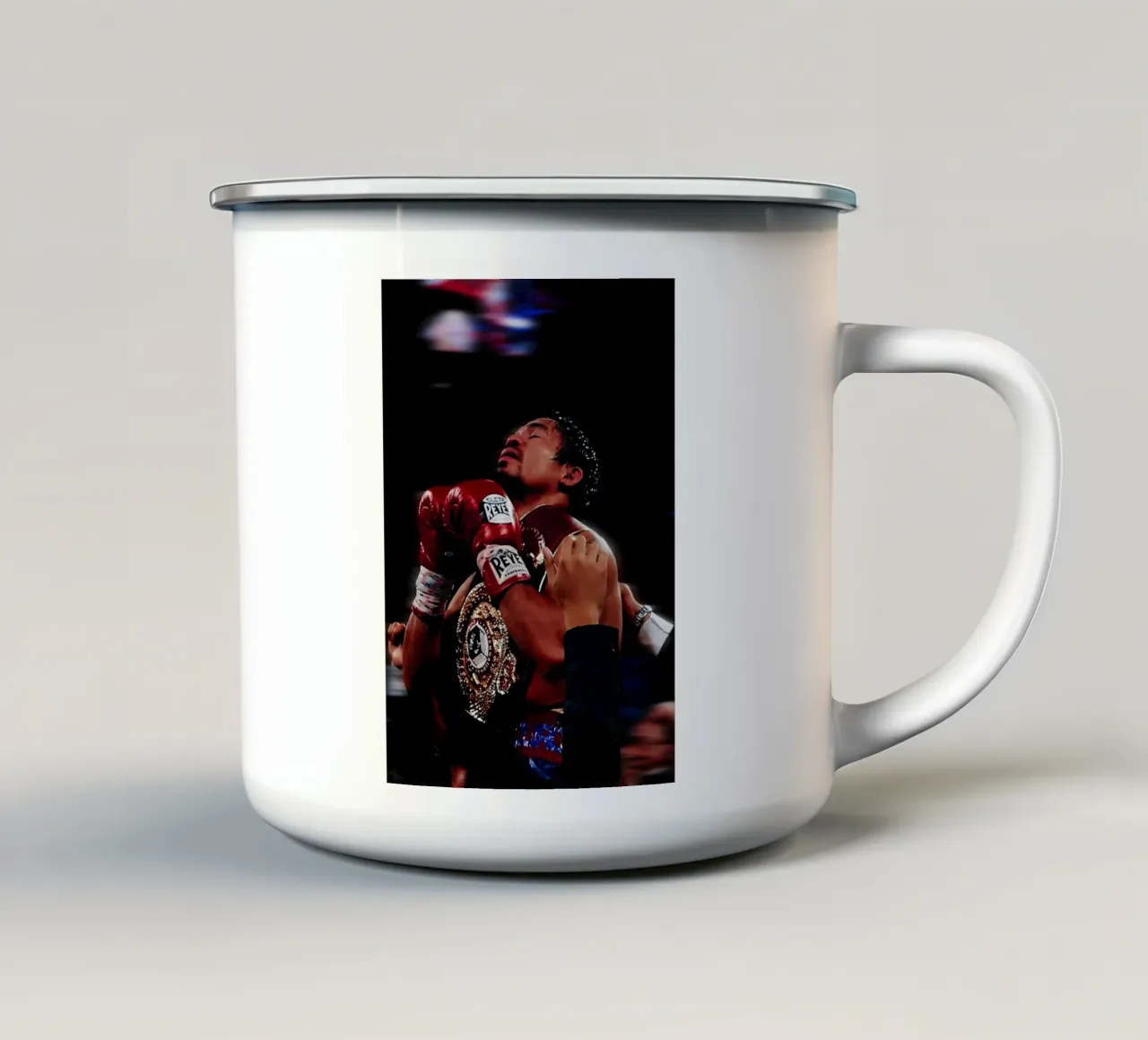 Manny Pacquiao tazza in smalto da Low poly art