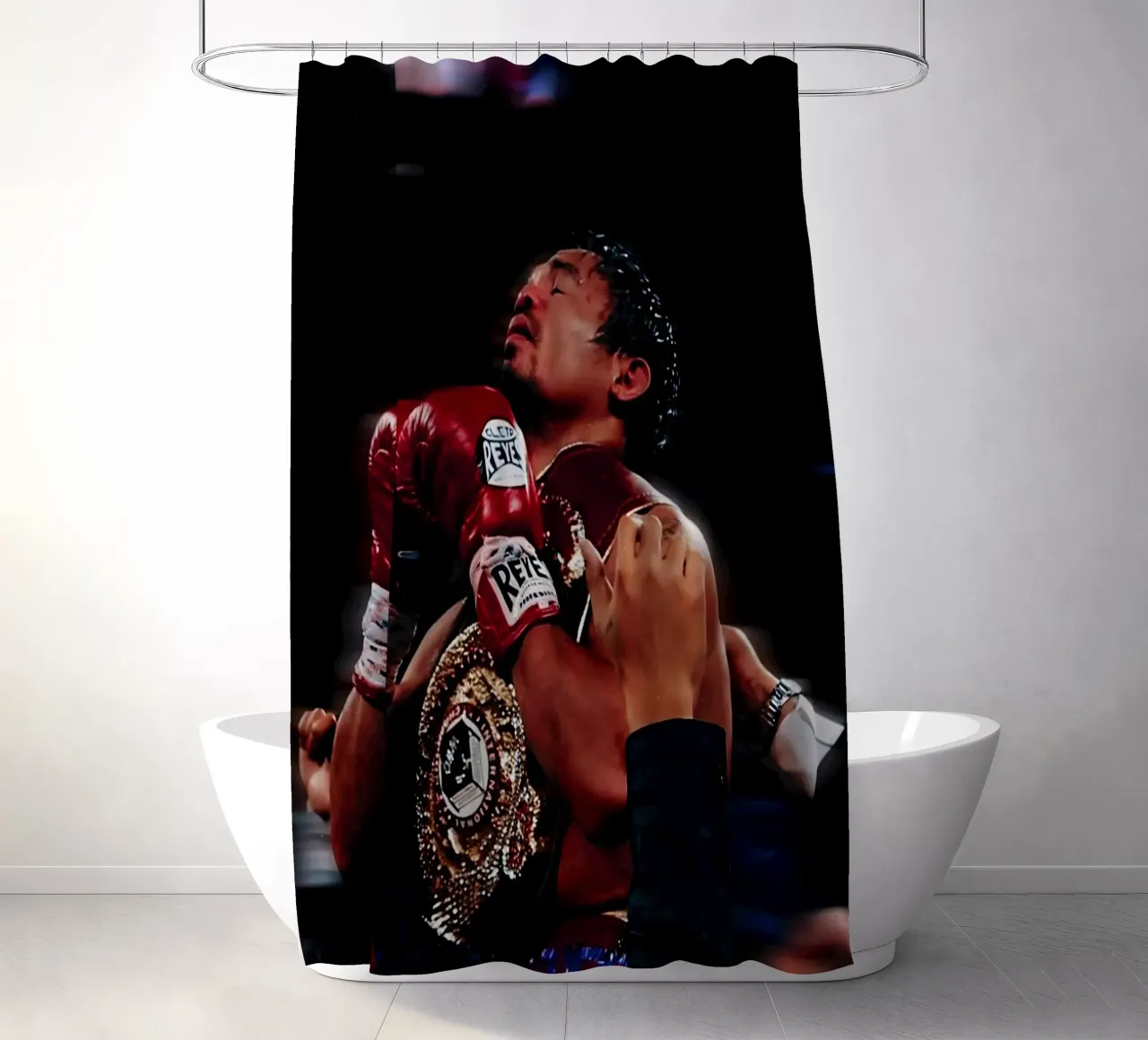 Manny Pacquiao tenda da doccia da Low poly art