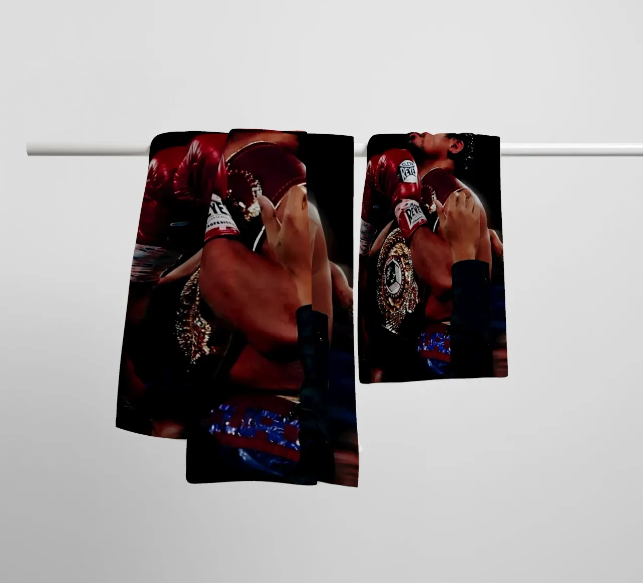 Manny Pacquiao asciugamano da bagno da Low poly art