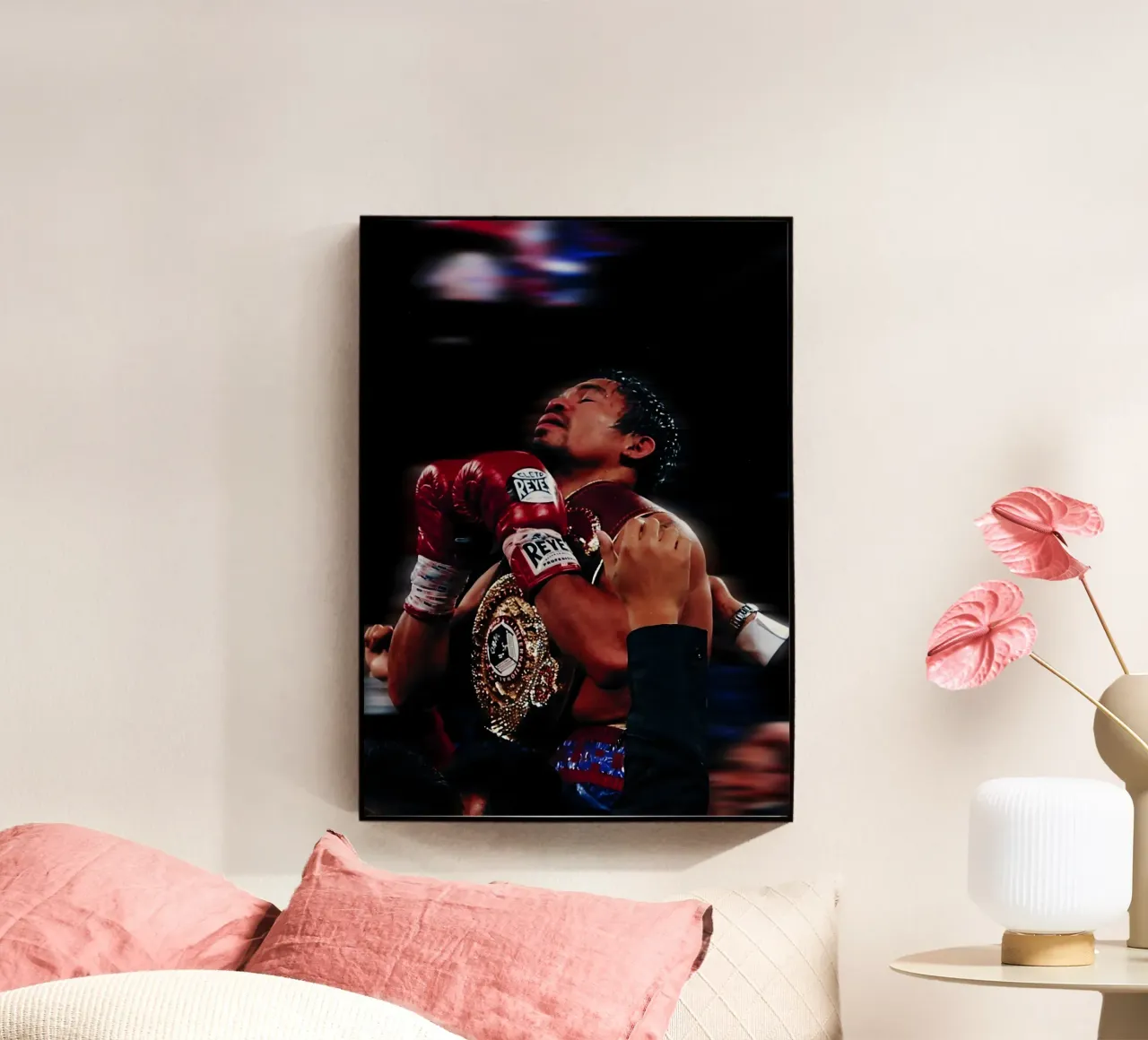 Manny Pacquiao plexiglass da Low poly art