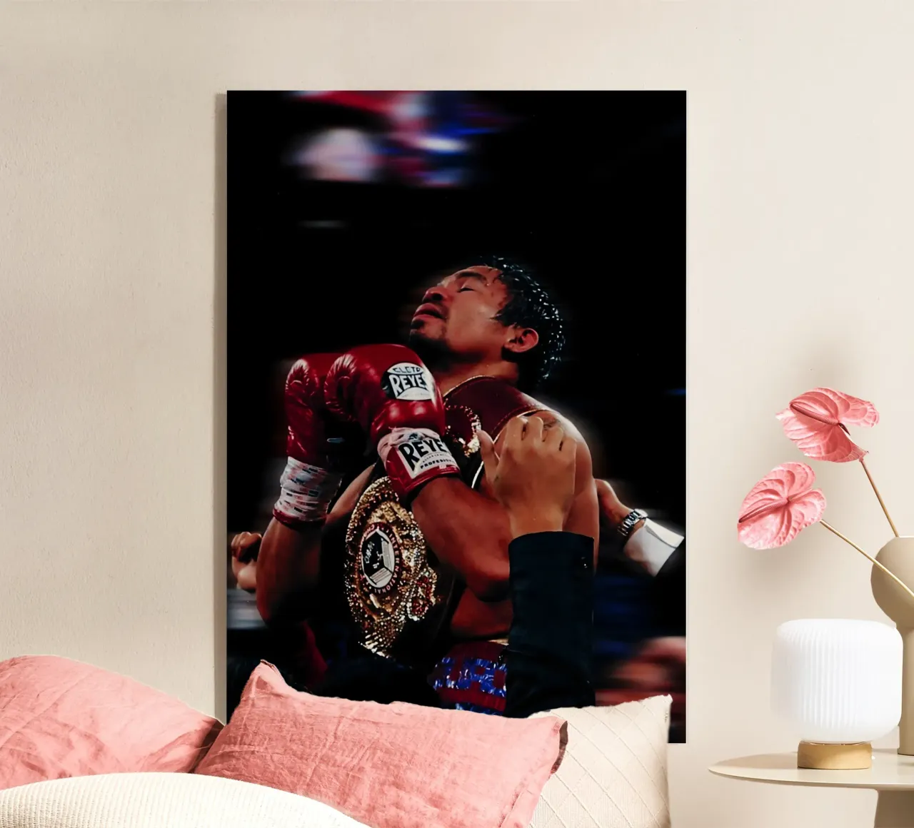 Manny Pacquiao plexiglass da Low poly art
