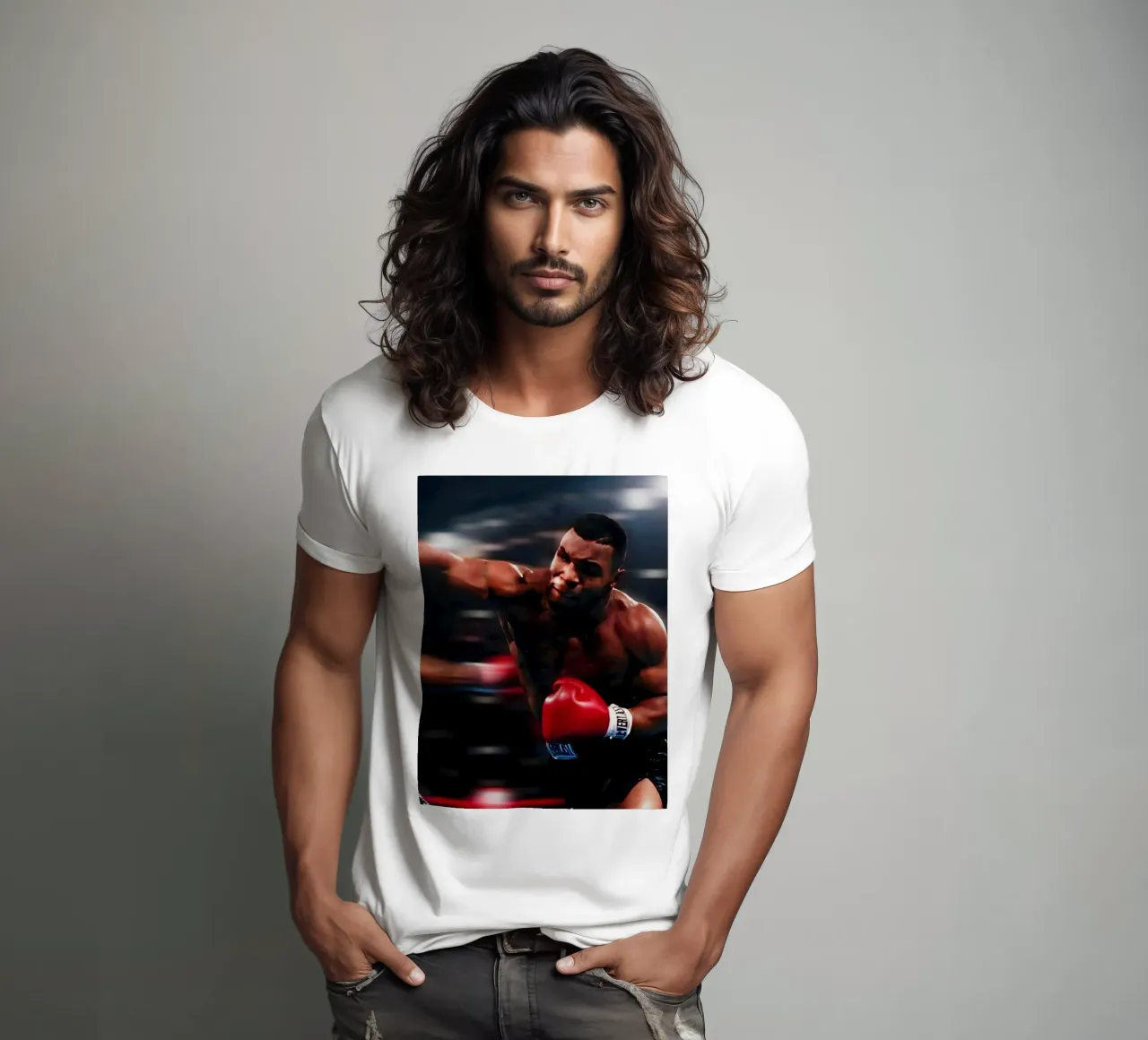 "Mike Tyson t-shirt da Low poly art