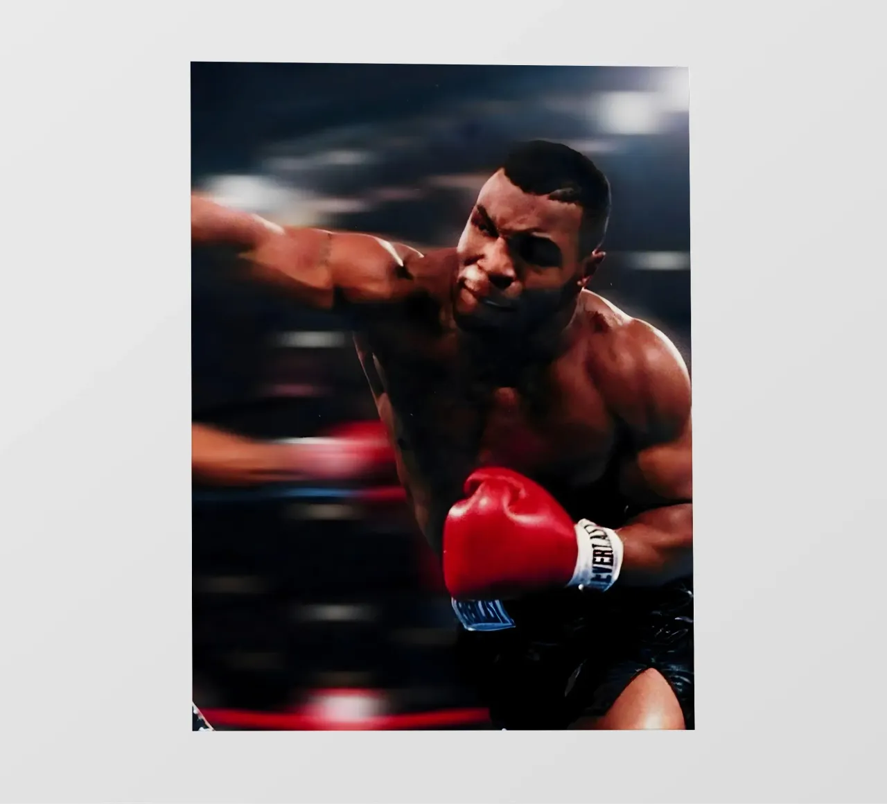"Mike Tyson pellicola backlit da Low poly art