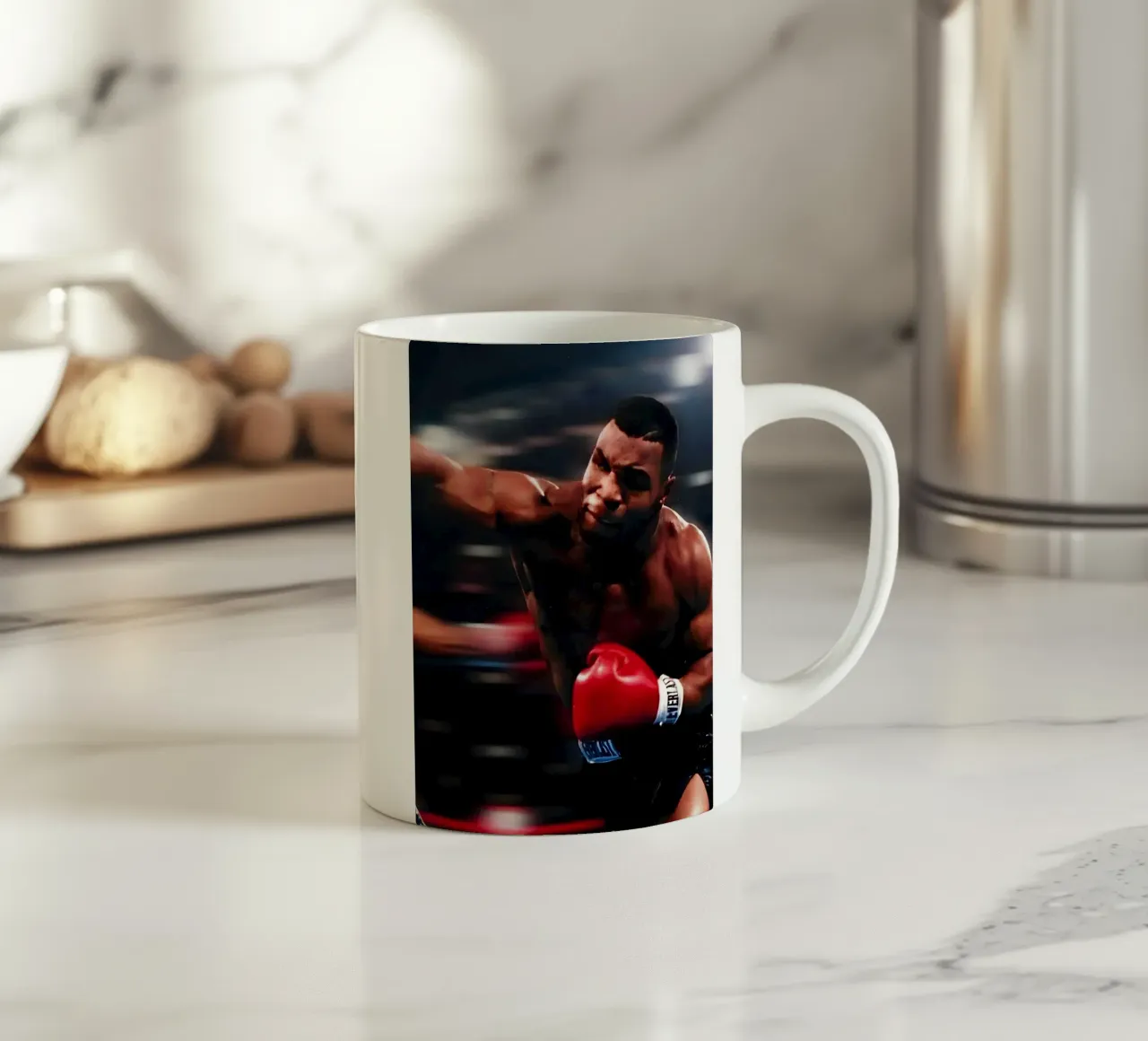 "Mike Tyson tazza in ceramica da Low poly art