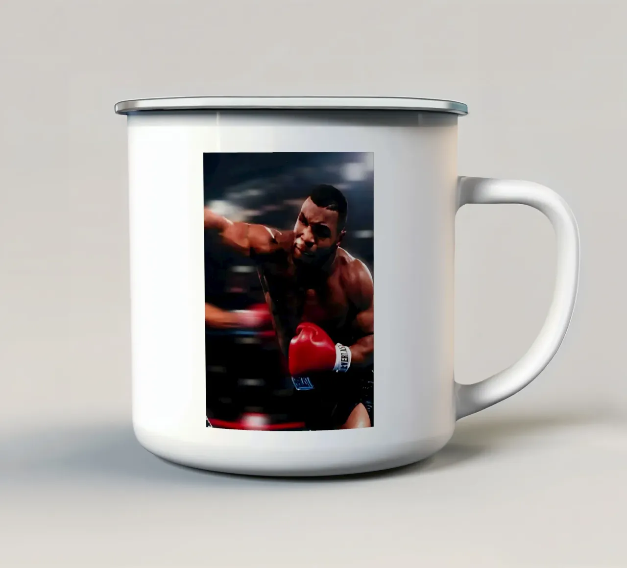 "Mike Tyson tazza in smalto da Low poly art