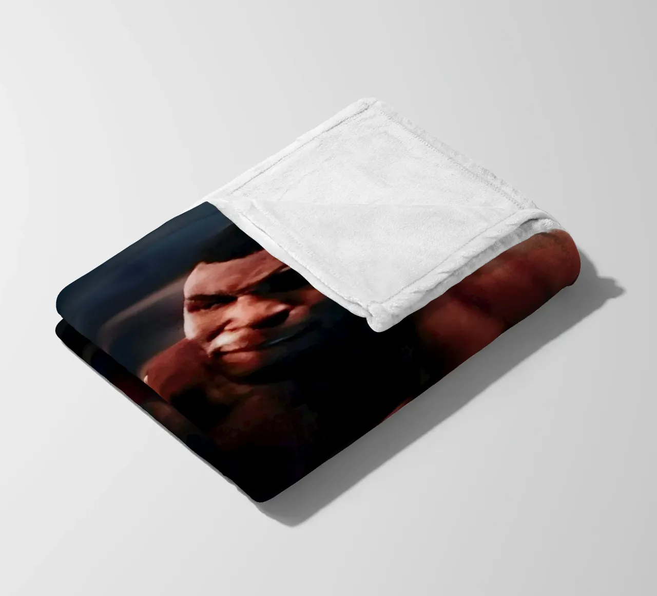 "Mike Tyson fleece blanket by Low poly art