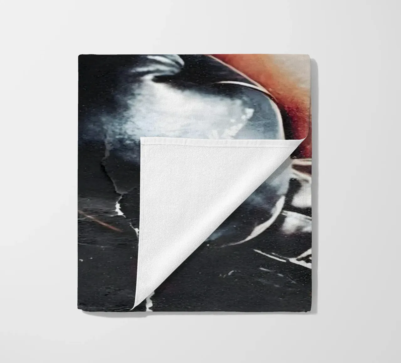 Rocky Marciano beach towel by Low poly art