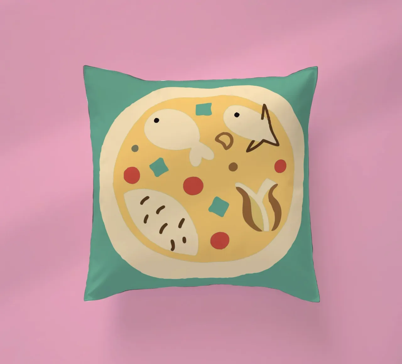 Delicious Food Cooking decorative cushion by TRENDY POSTER SHOP