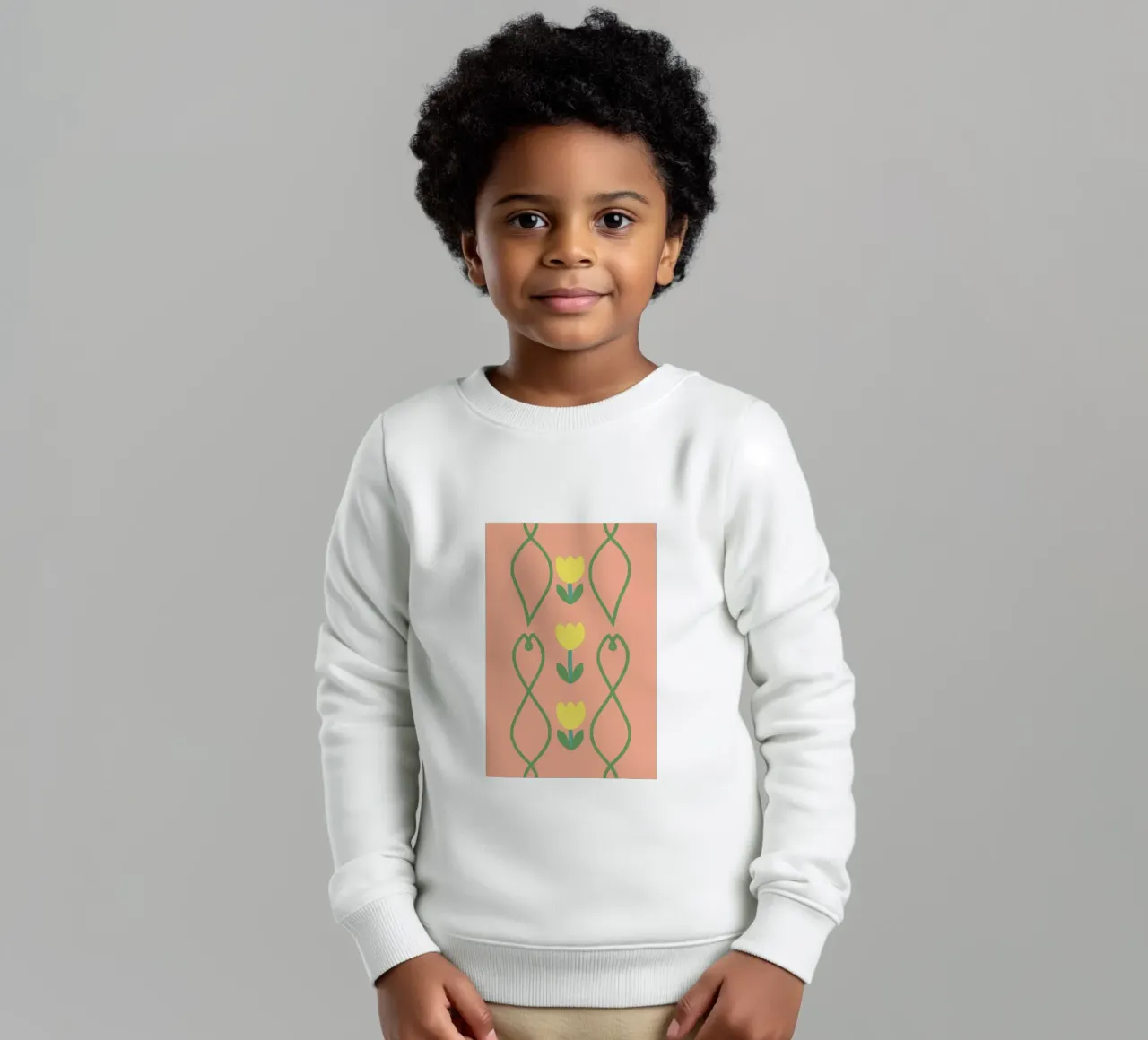 Modello a fiori felpa bambino da TRENDY POSTER SHOP