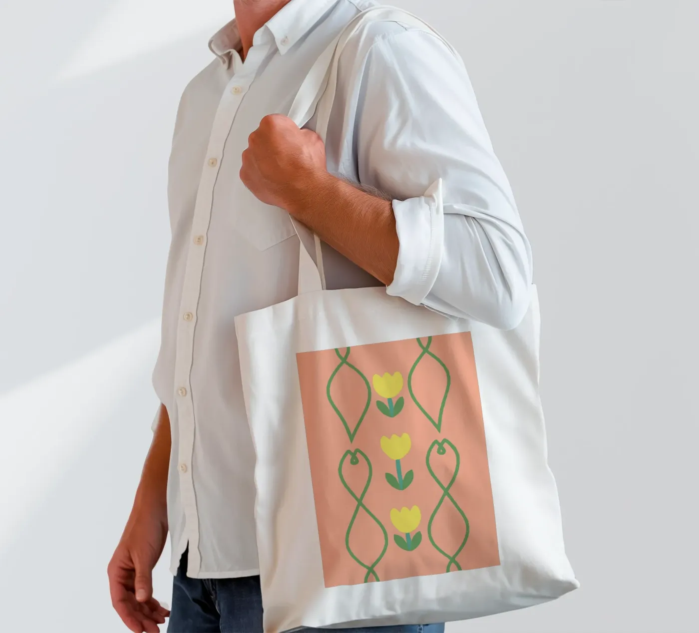Flower Pattern tote bag by TRENDY POSTER SHOP