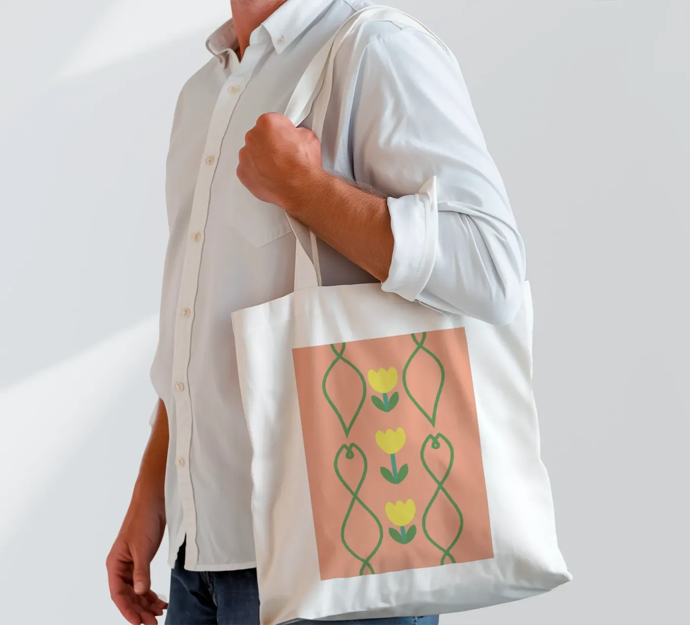 Flower Pattern tote bag by TRENDY POSTER SHOP