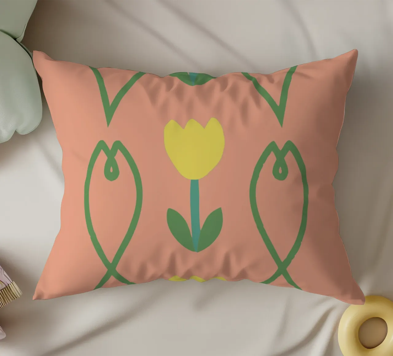 Modello a fiori cuscino da TRENDY POSTER SHOP
