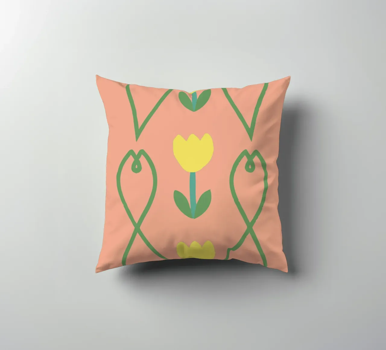 Modello a fiori cuscino da TRENDY POSTER SHOP
