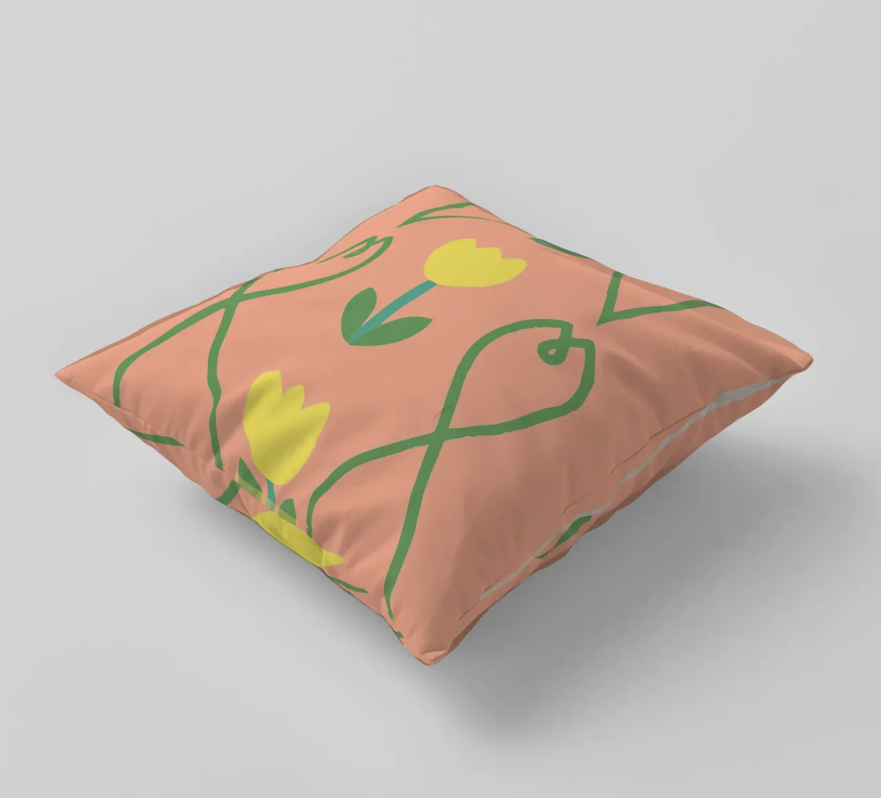 Modello a fiori cuscino da TRENDY POSTER SHOP