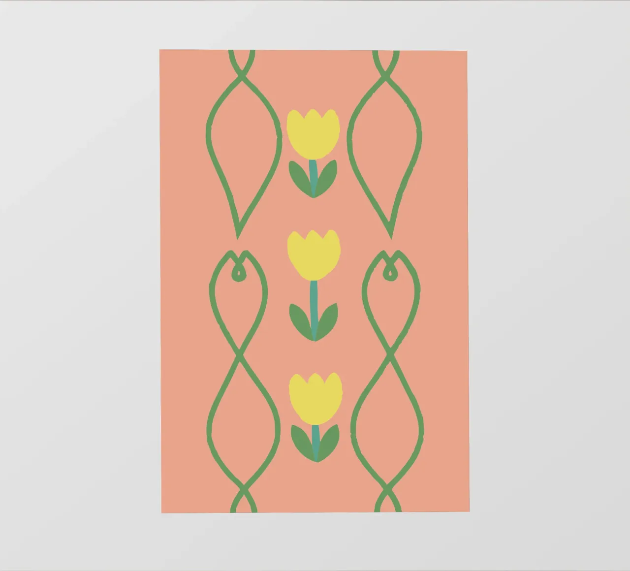 Modello a fiori pellicola backlit da TRENDY POSTER SHOP