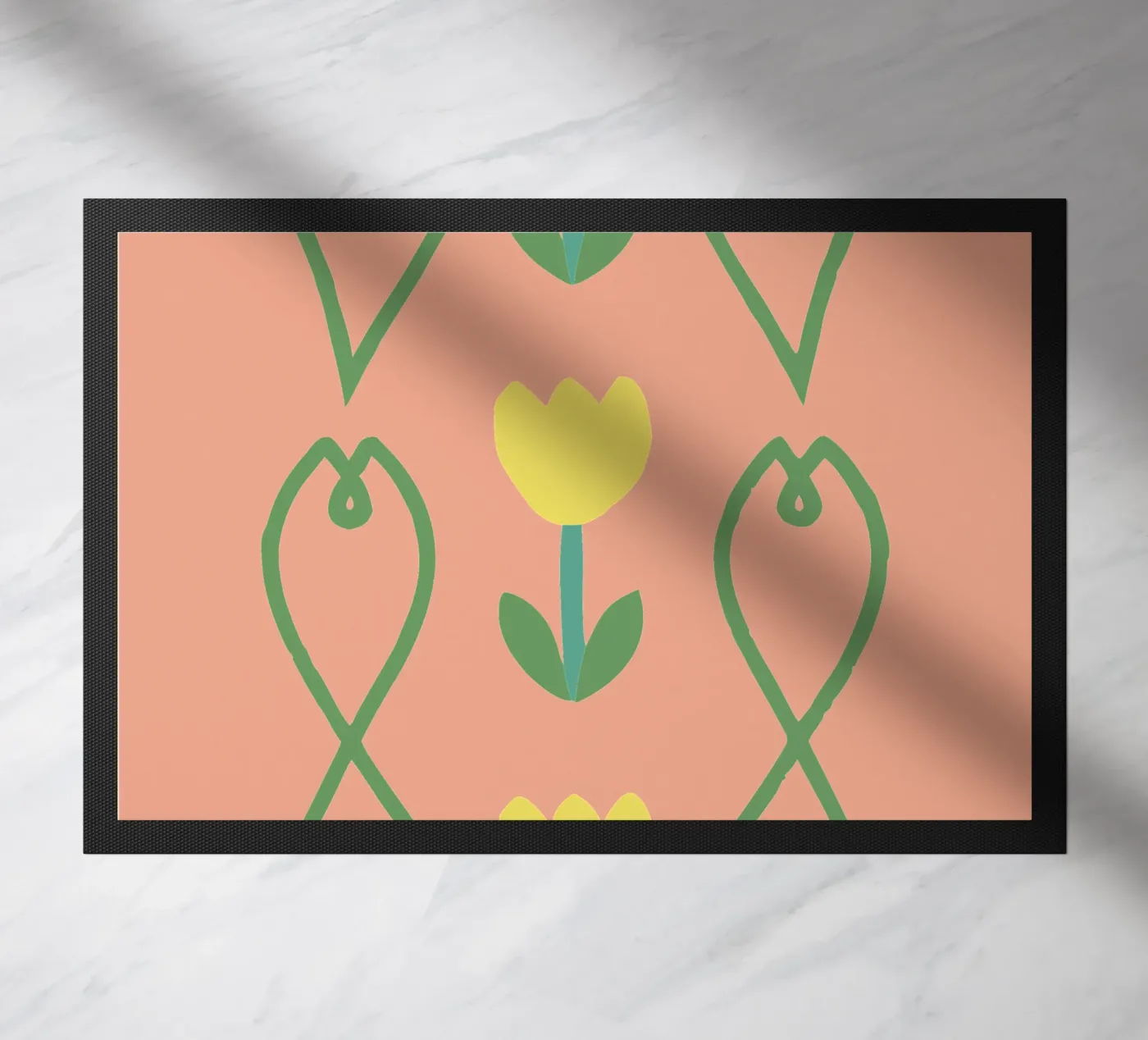 Flower Pattern doormat by TRENDY POSTER SHOP