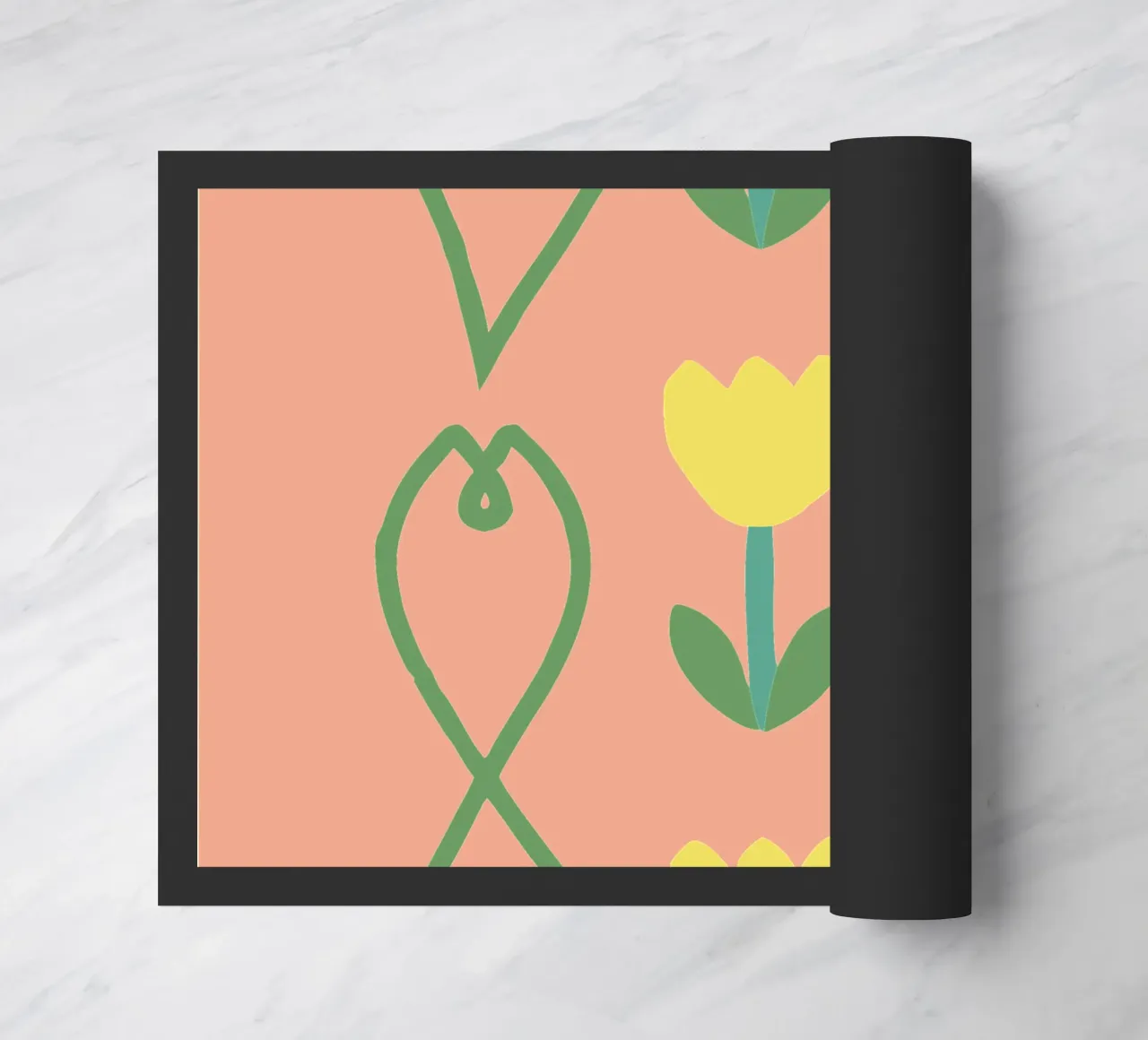 Modello a fiori zerbino da TRENDY POSTER SHOP