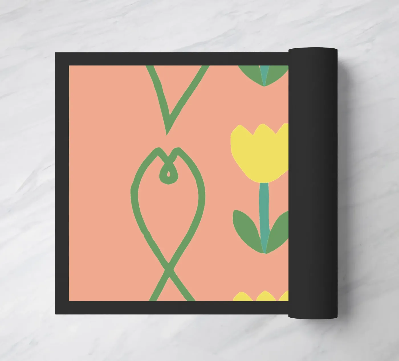 Flower Pattern doormat by TRENDY POSTER SHOP