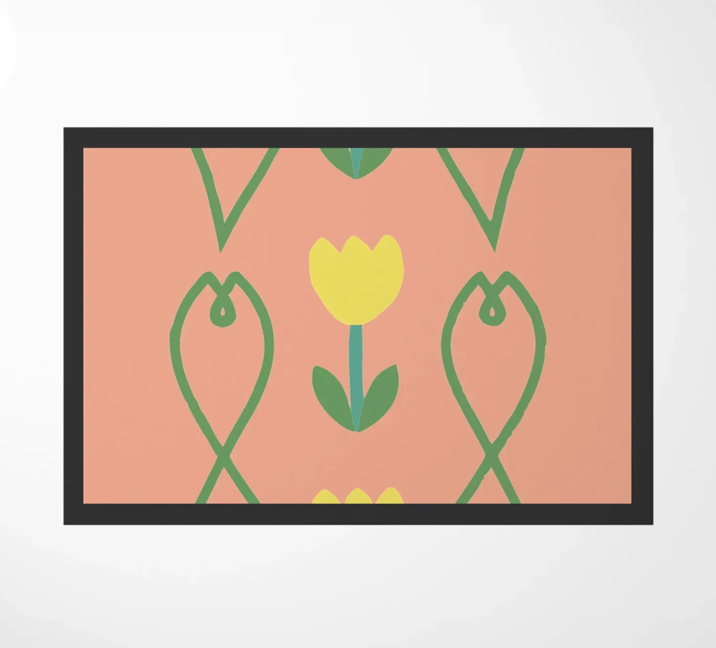 Flower Pattern doormat by TRENDY POSTER SHOP