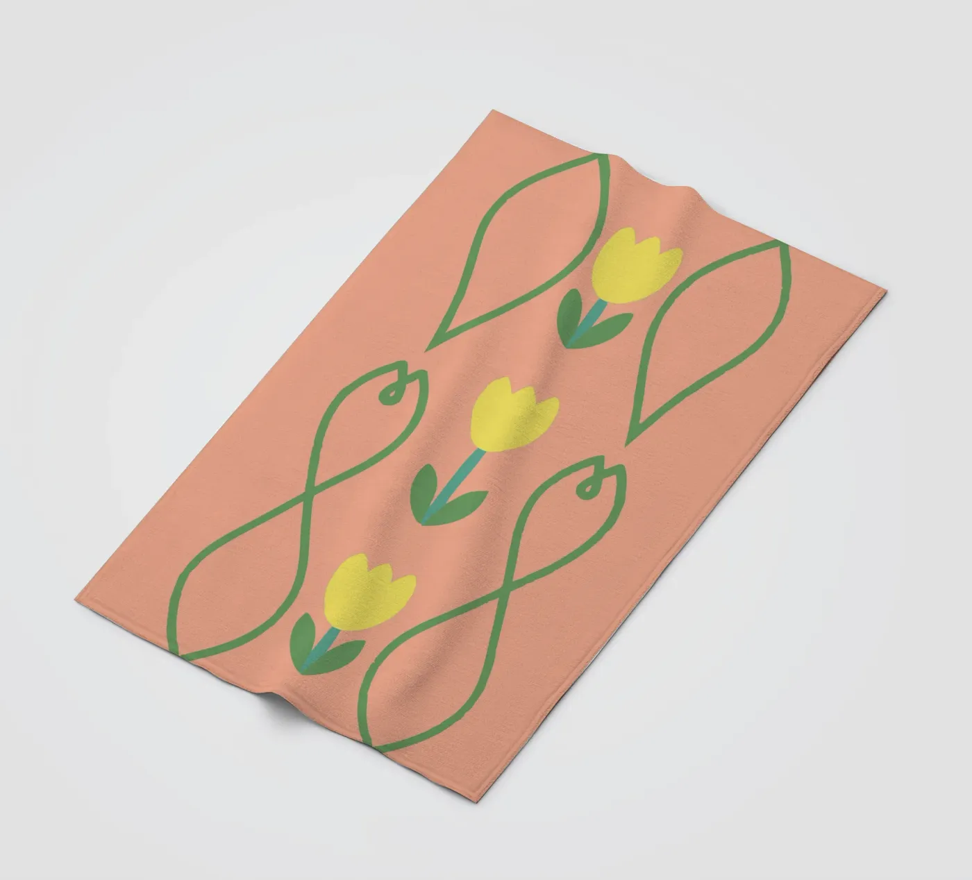 Flower Pattern fleece blanket by TRENDY POSTER SHOP