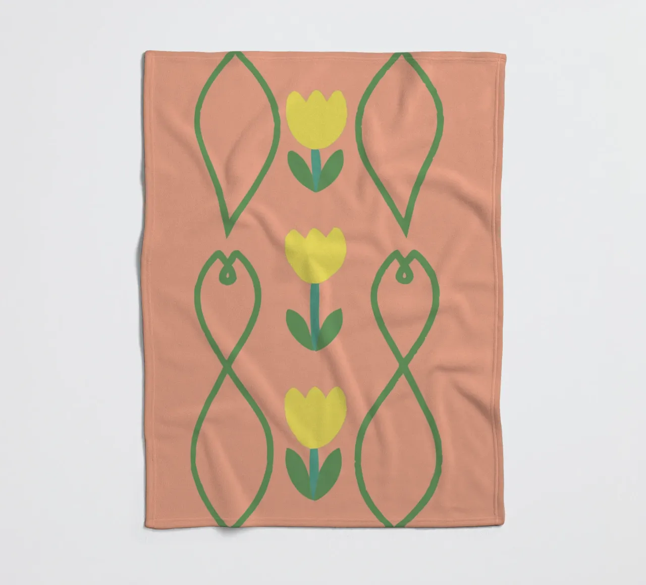 Modello a fiori coperta in pile da TRENDY POSTER SHOP