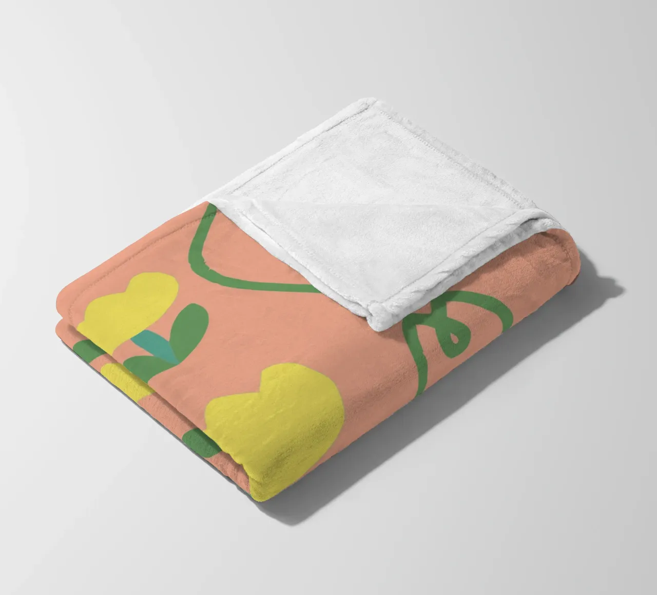 Modello a fiori coperta in pile da TRENDY POSTER SHOP