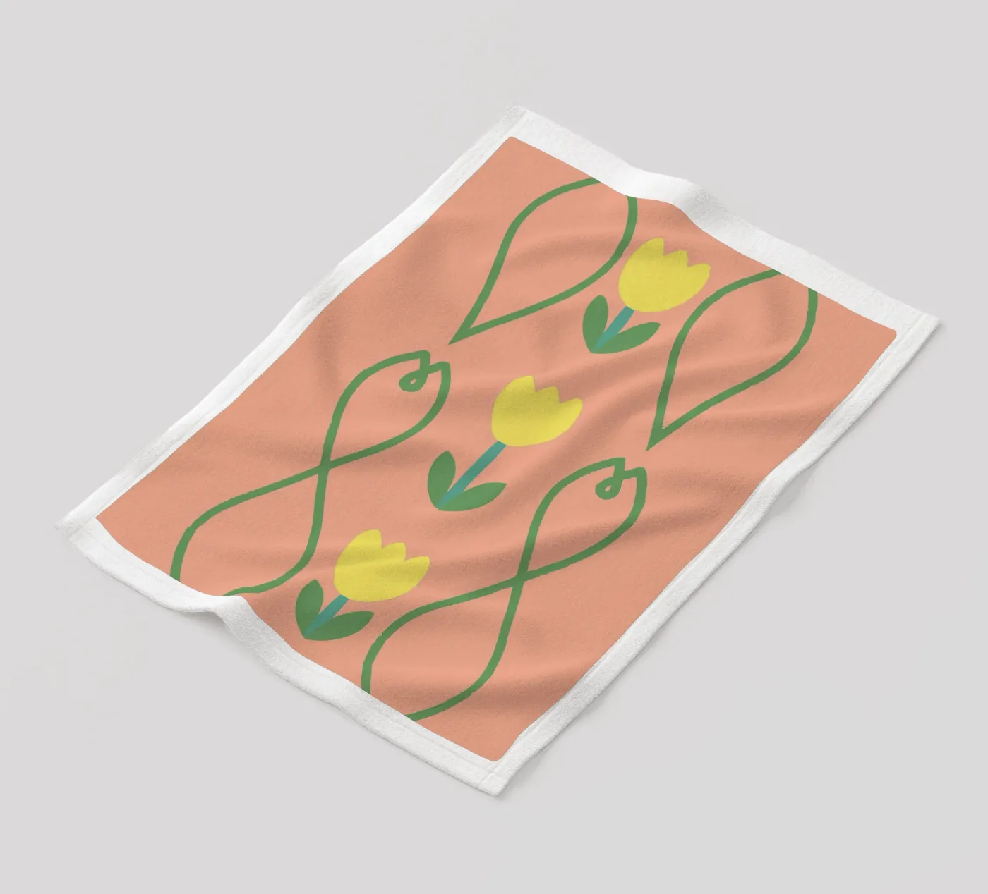 Flower Pattern fleece blanket by TRENDY POSTER SHOP